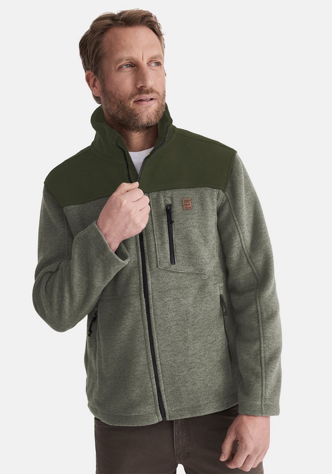 HERO by John Medoox Fleecejacke JOEL Heavy Strick-Fleecejacke Sherpa fleece Straight Fit Casual Sherpa für Herren von HERO by John Medoox