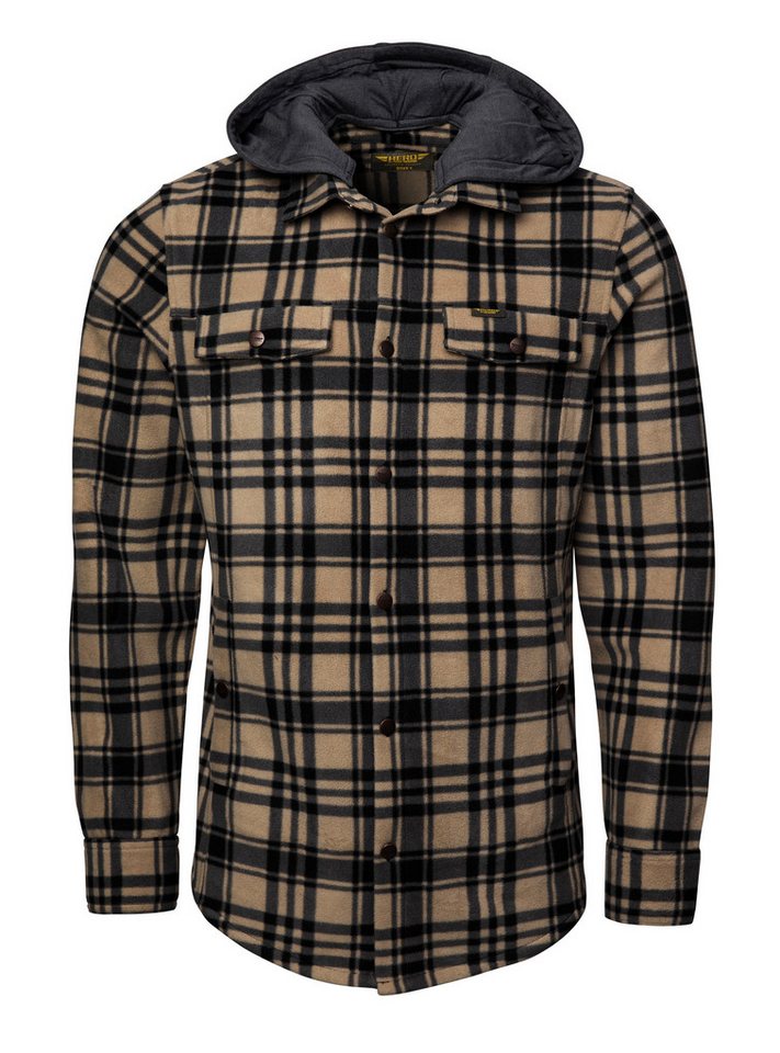 HERO by John Medoox Kapuzenhemd Overshirt HUNTER Workwear Arbeitshemd mit Kapuze Arbeitshemd mit Kapuze Funktionsqualität für Herren von HERO by John Medoox