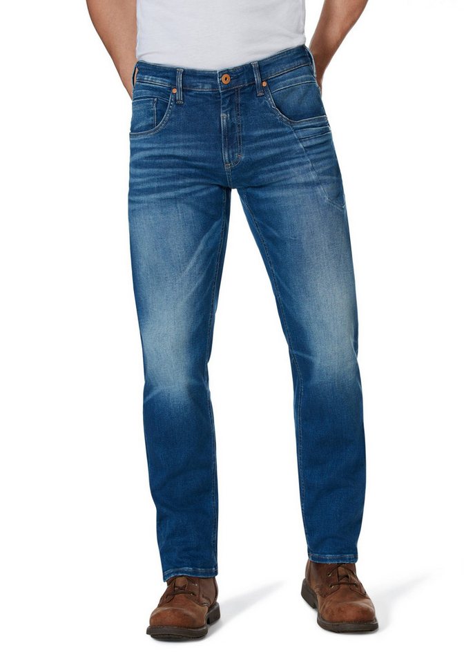 HERO by John Medoox Stretch-Jeans Baxter Heritage Herren Denim Jeans Hose - Relaxed Fit - Heavy wash von HERO by John Medoox