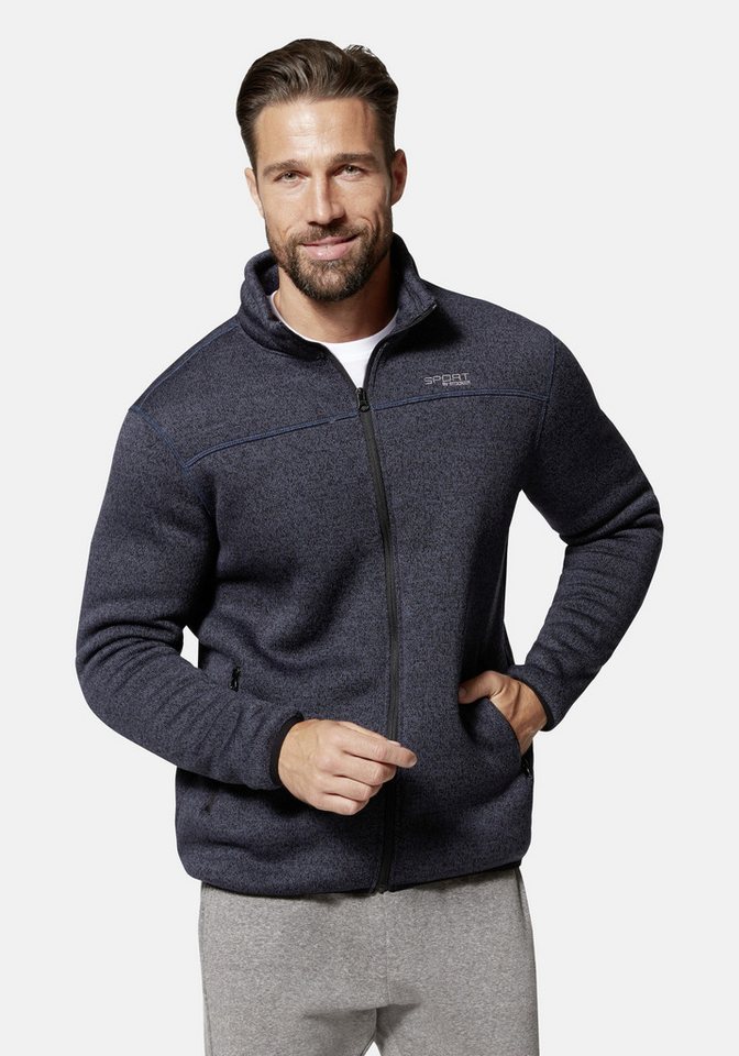 Stooker Men Sweatjacke JOEL mit Stehkragen Strick-Fleecejacke Sherpa fleece Straight Fit Casual Sherpa für Herren von Stooker Men