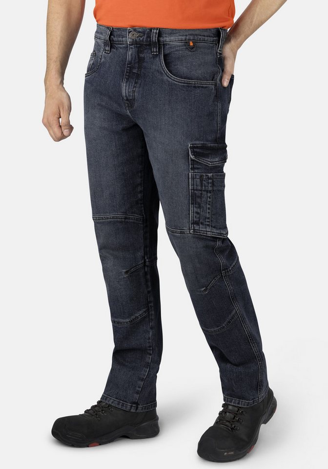 HERO by John Medoox Workerjeans CALGARY Denim Basic Workwear Arbeits-Cargojeans Arbeits-Cargojeans Denim / Jeansfür Herren von HERO by John Medoox