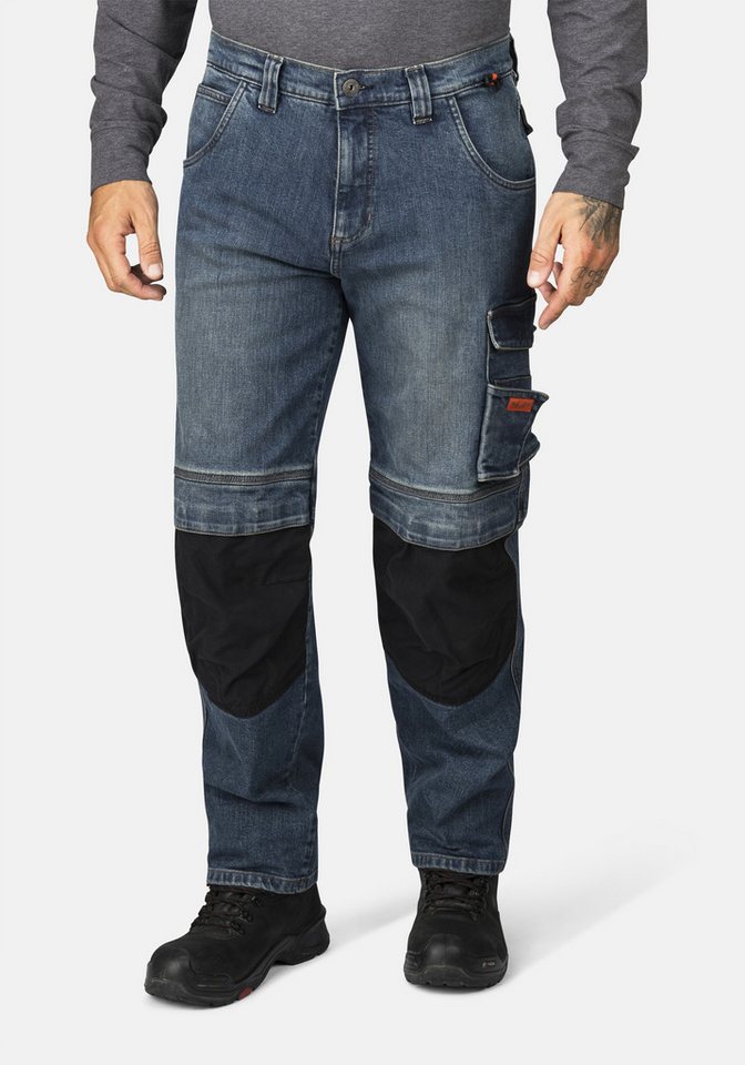 HERO by John Medoox Workerjeans CALGARY Denim Pro Workwear Arbeits-Cargojeans Arbeits-Cargojeans Denim / Jeansfür Herren von HERO by John Medoox