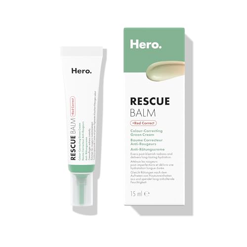 Hero Cosmetics Rescue Balm – Creme für nach Unreinheiten & reduziert Rötungen, spendet langanhaltend Feuchtigkeit, für sensible Haut, dermatologisch getestet, super mit Pickel Patches, 15 ml von HERO COSMETICS