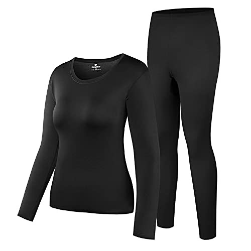 HEROBIKER Damen Thermounterwäsche Set Ultra Soft Top & Bottom Base Layer Lange Unterhose Winer Warm mit Fleece Gefüttert von HEROBIKER