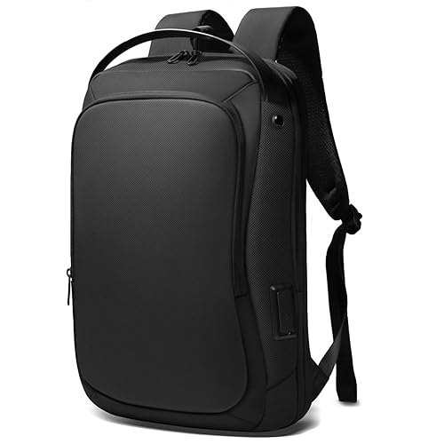 HEROIC KNIGHT Rucksack Herren Wasserdichter Laptop Rucksack 15.6 Zoll Business Rucksack mit USB-Ladeanschluss Backpack Anti-Diebstahl Reisen Arbeit Uni Reiserucksack Groß für Männer-Schwarz von HEROIC KNIGHT