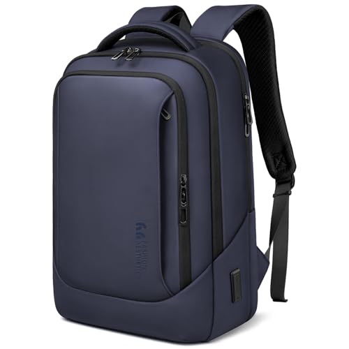 Laptop Business Rucksack Herren mit 15,6 Zoll laptopfach mit USB-Ladeanschluss Diebstahlsicher Handgepäck Tagesrucksack Wasserabweisende Multifunktion Laptoptasche für Arbeit Schule Reisen-Blau von HEROIC KNIGHT