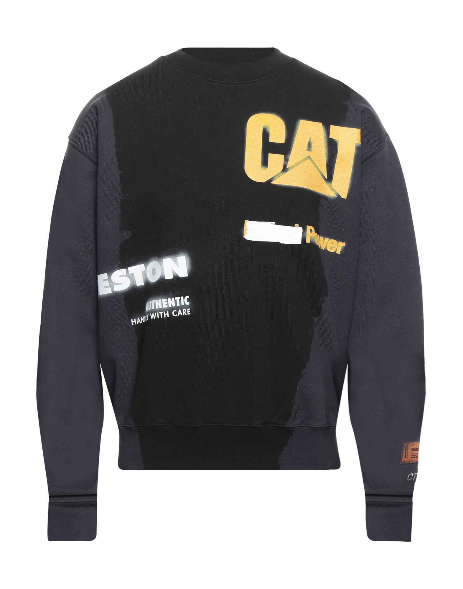 HERON PRESTON x CATERPILLAR Sweatshirt Herren Schwarz von HERON PRESTON x CATERPILLAR