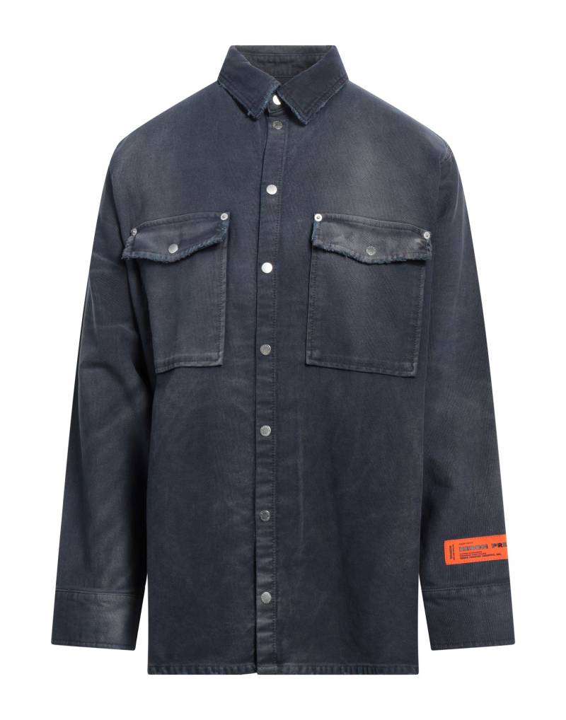 HERON PRESTON Jeanshemd Herren Taubenblau von HERON PRESTON