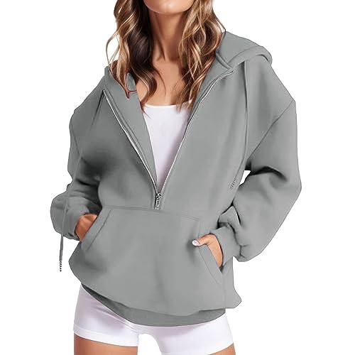 Hoodie Damen Oversized Jumper Damen Kawaii Pullover Sportkleidung Gedruckt Kapuzenpullover Herbst Sweater Y2k Zip Up Hoodie von HERSIL