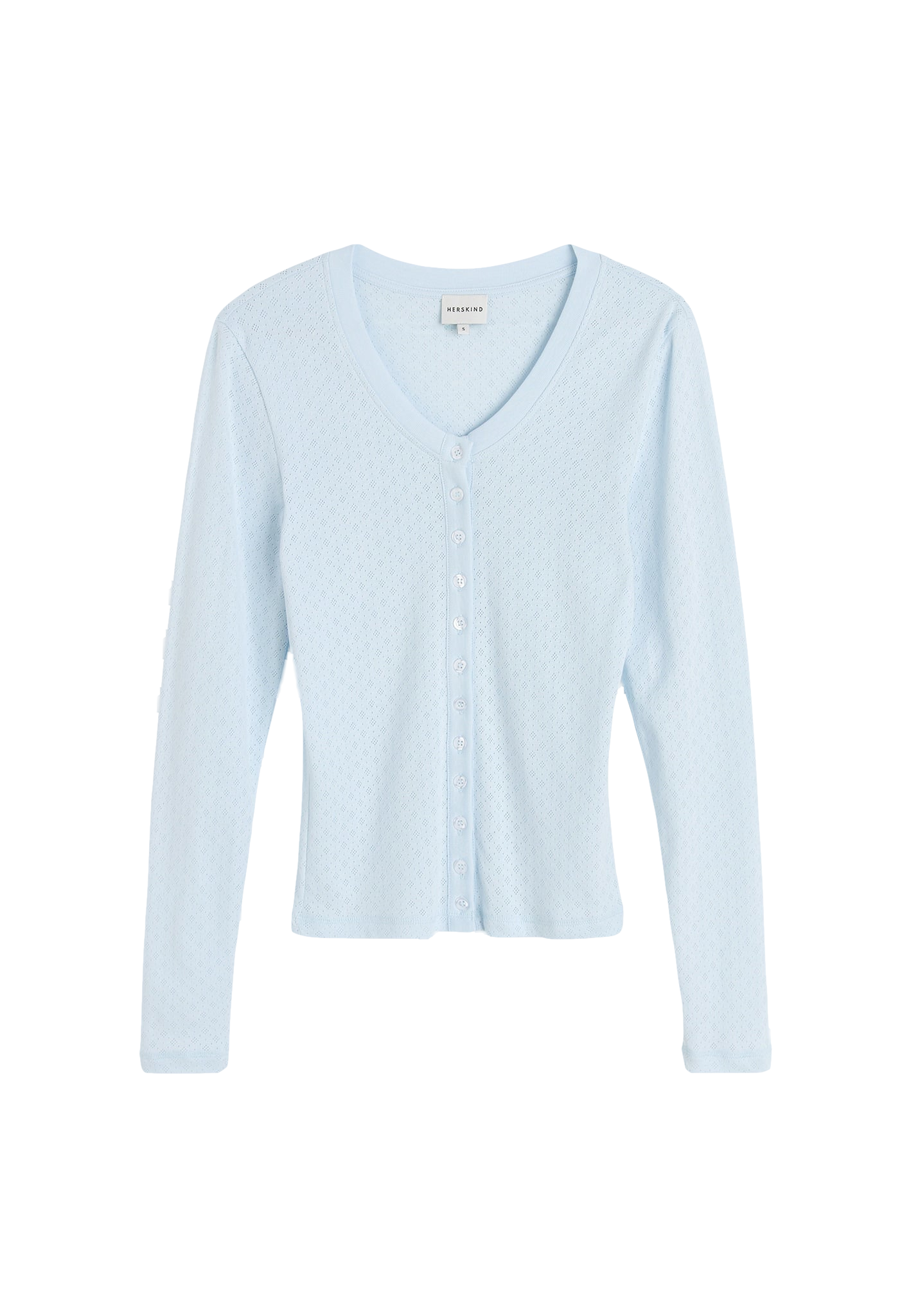 Dylan Cardigan - Light Blue - Blue - S - HERSKIND - Long sleeve tops von HERSKIND