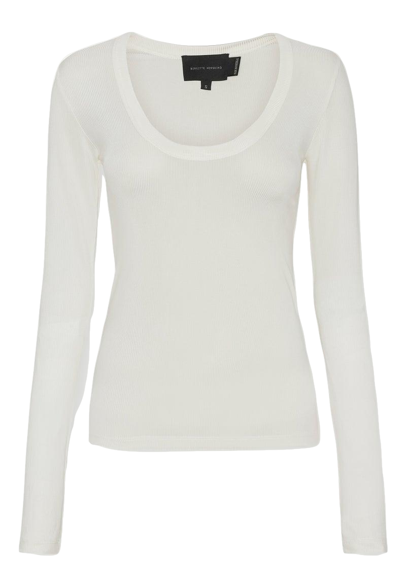 Indy T-Shirt l/s - White von HERSKIND