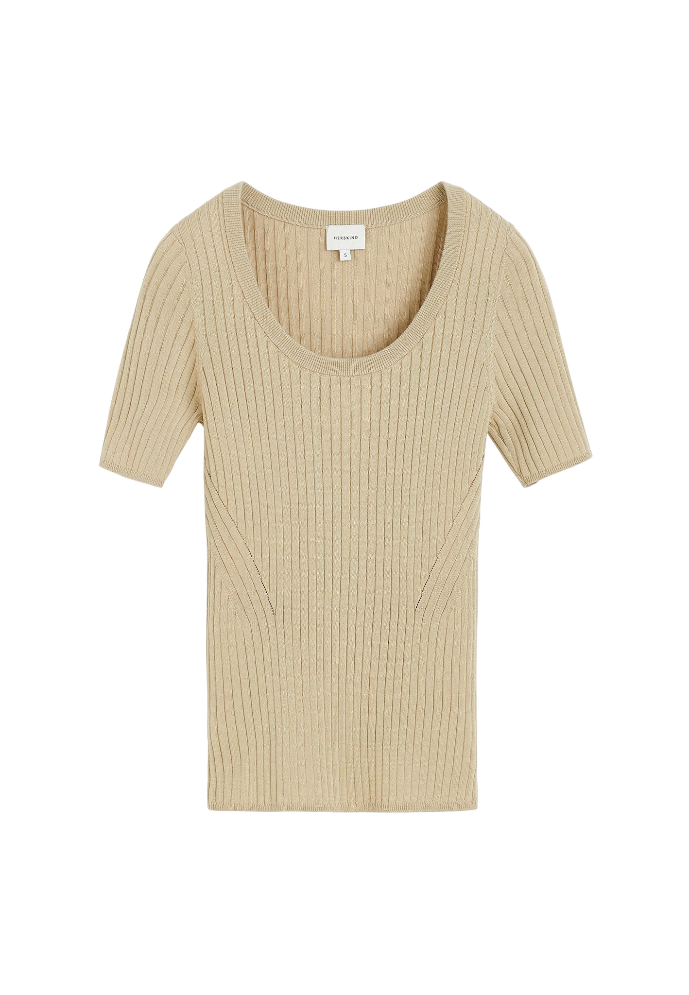 HERSKIND | Jenny Knit Blouse - Asparagus | Women's Light Moss Green Short sleeve tops HERSKIND | Jenny Knit Blouse - Asparagus | Women's Light Moss Green Short sleeve tops von HERSKIND