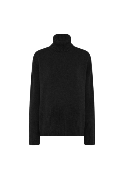 Juna Knit Turtleneck - Black von HERSKIND