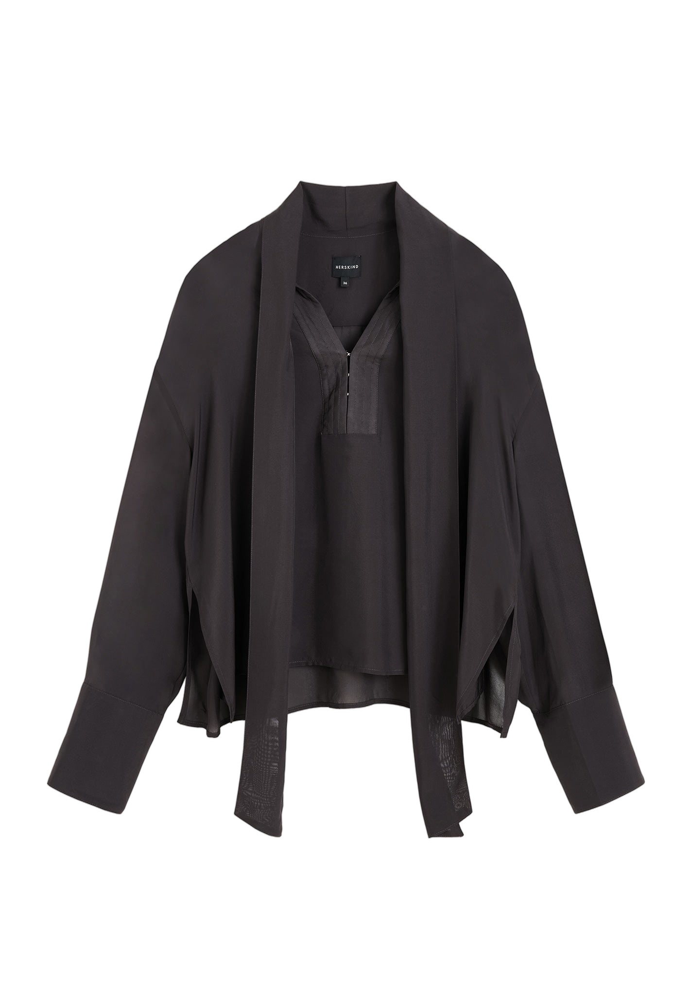 HERSKIND | Prudence Blouse - Steel | Women's Graphite Grey Blouses HERSKIND | Prudence Blouse - Steel | Women's Graphite Grey Blouses von HERSKIND