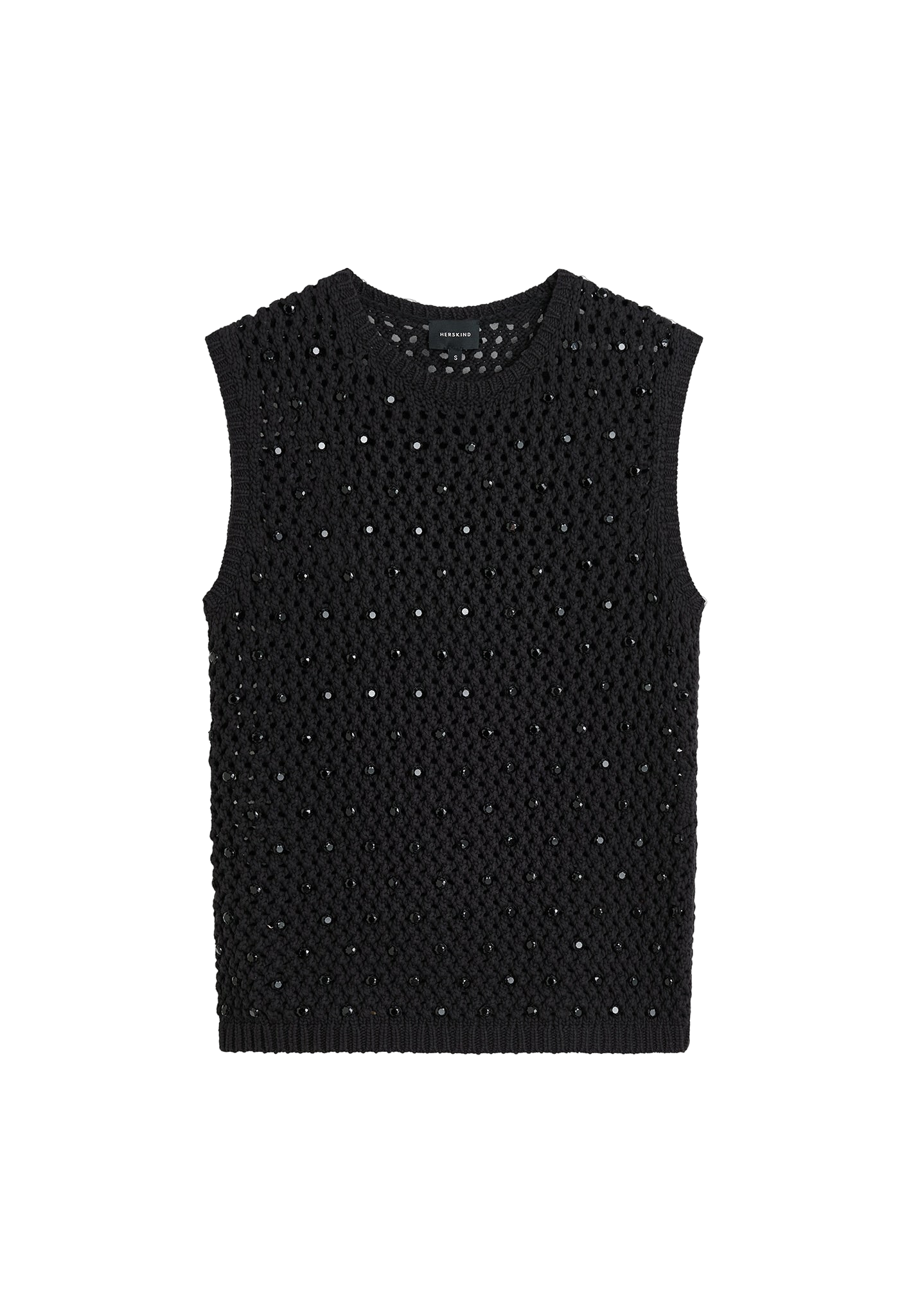 HERSKIND | Sonny Knit Top - Black | Women's Black Short sleeve tops HERSKIND | Sonny Knit Top - Black | Women's Black Short sleeve tops von HERSKIND