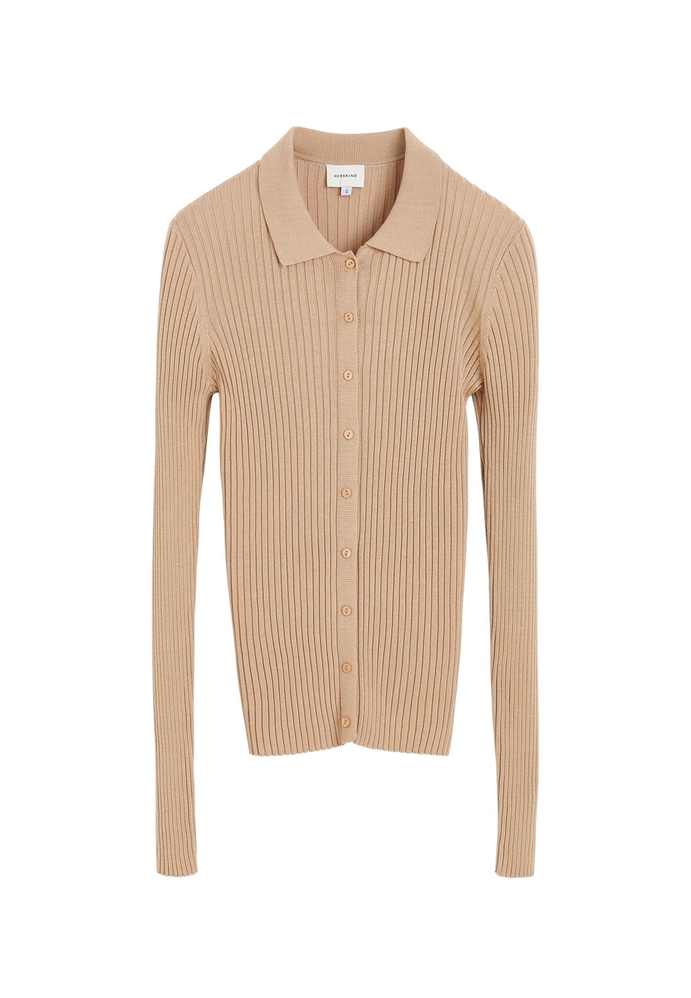 Turner Knit Cardigan - Creme - Beige - XXS - HERSKIND - Cardigans von HERSKIND