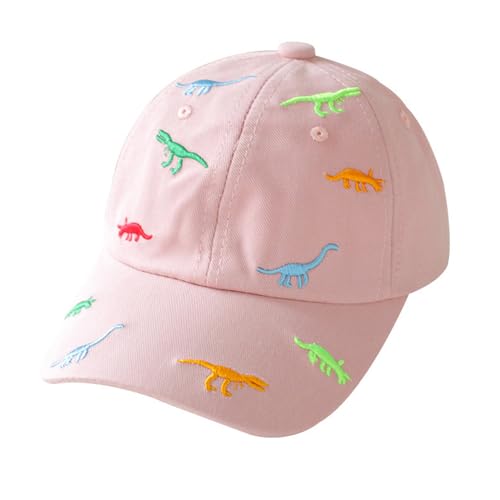 2-6 Jahren Sommer Kinder Baseball Cap Dinosaurier Baseballmütze Kappe Snapback Baumwolle Sonnenhut Outdoor Hut Verstellbare Baseballkappe für Junge Mädchen Baby Golf Cap Sport Mütze Anti-UV Sommerhut von HERUAI