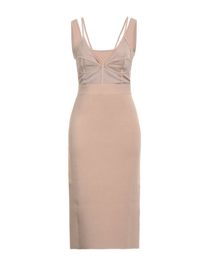 HERVÉ LÉGER Midi-kleid Damen Beige von HERVÉ LÉGER