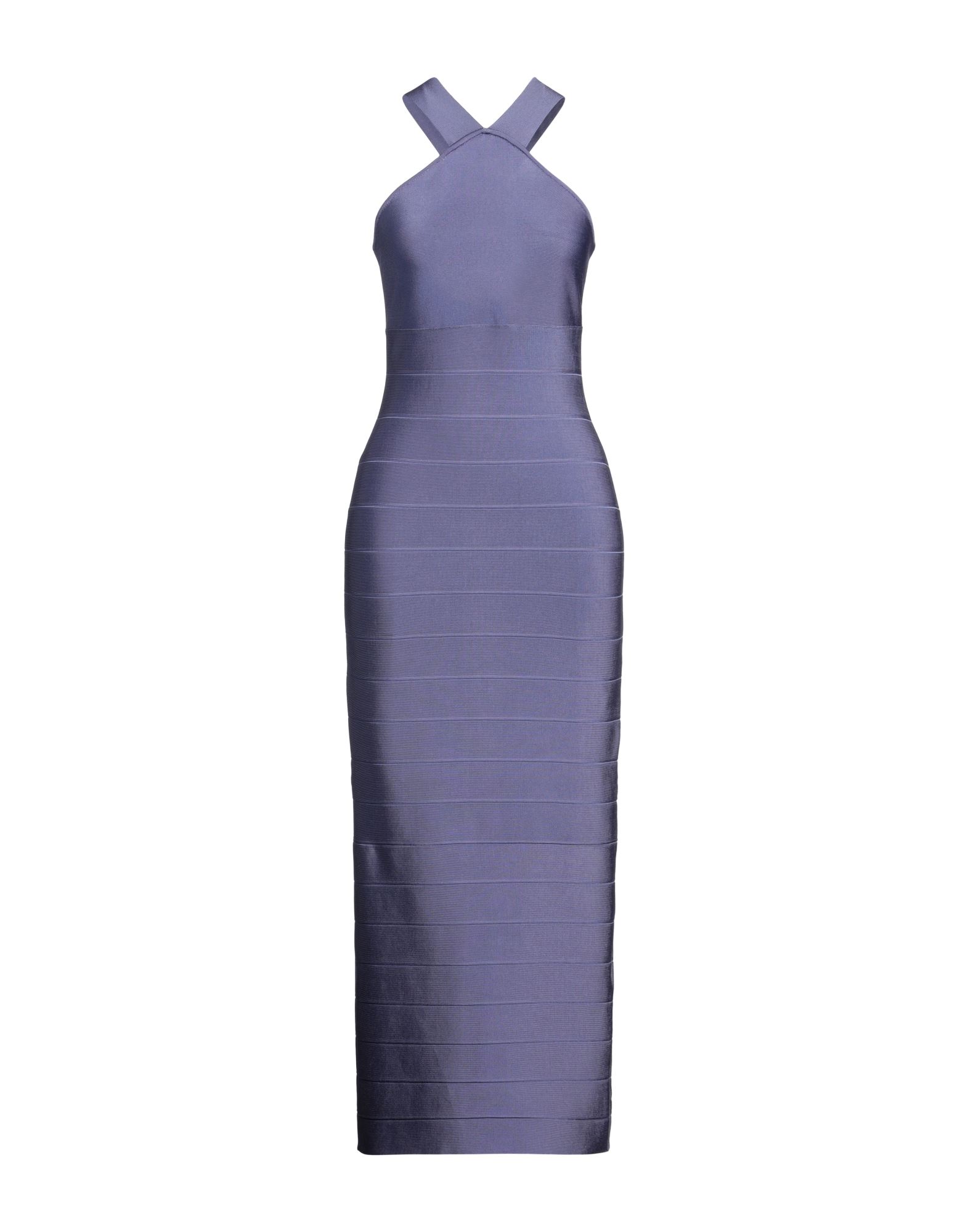 HERVÉ LÉGER Midi-kleid Damen Lila von HERVÉ LÉGER