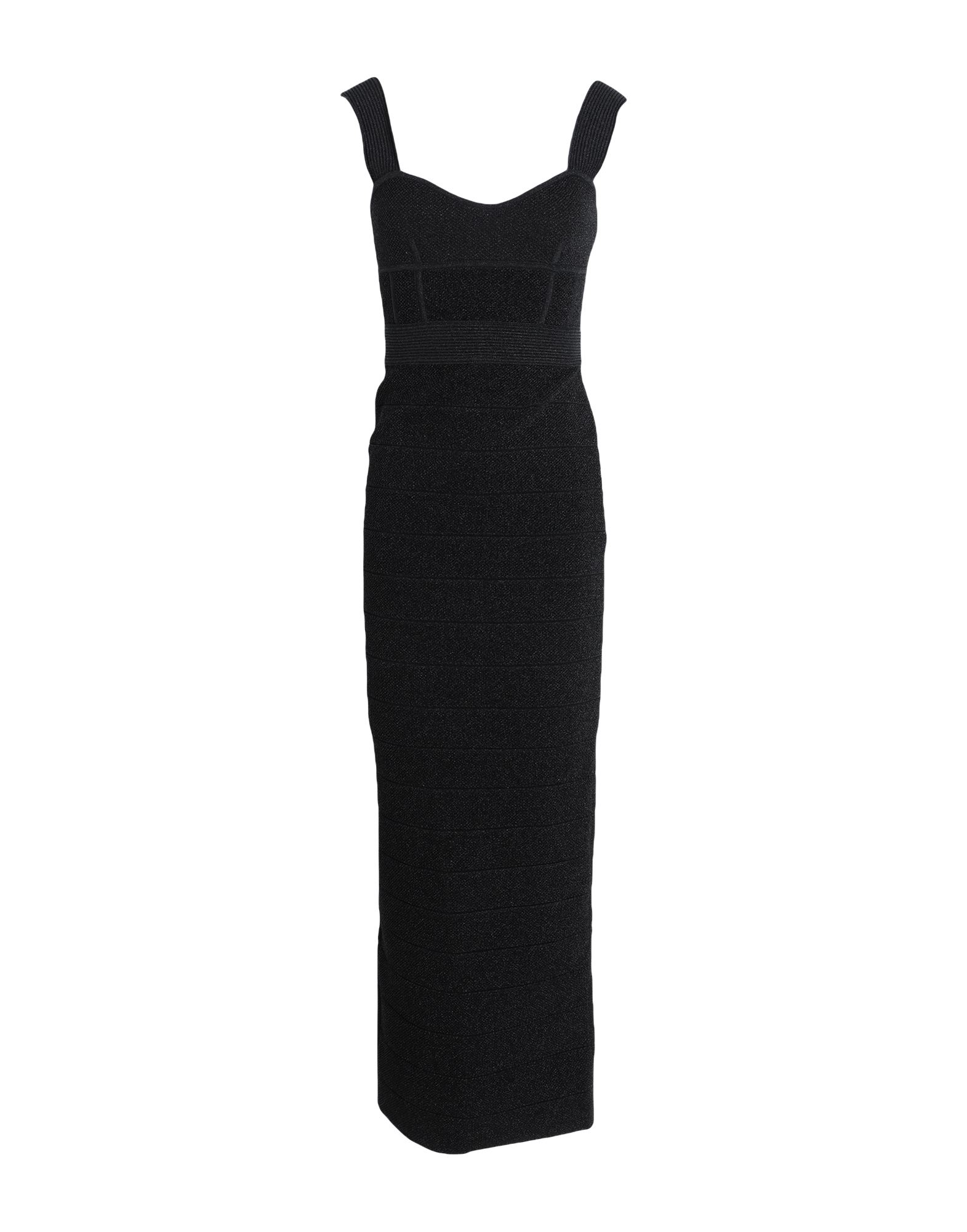 HERVÉ LÉGER Midi-kleid Damen Schwarz von HERVÉ LÉGER