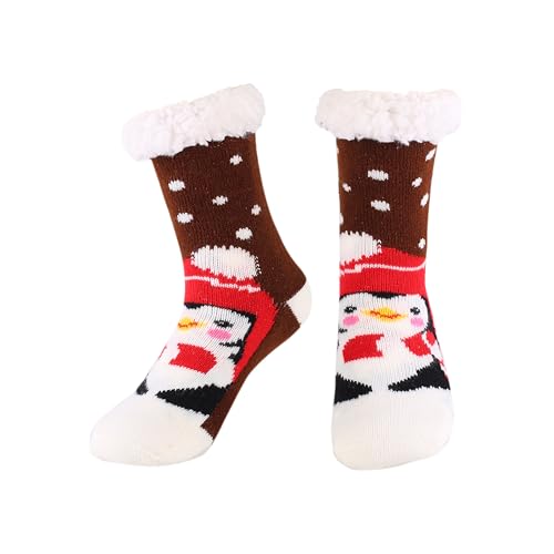 HERYEBING Kindersocken Wintersocken für Mädchen und Jungen Weich Flauschig Warm Dick Kuschelsocken Thermosocken Haussocken Bodensocken für Kinder Tiersocken Braun Pinguin 8-12 Jahre HERYEBING Kindersocken Wintersocken für Mädchen und Jungen Weich Flauschig Warm Dick Kuschelsocken Thermosocken Haussocken Bodensocken für Kinder Tiersocken Braun Pinguin 8-12 Jahre von HERYEBING