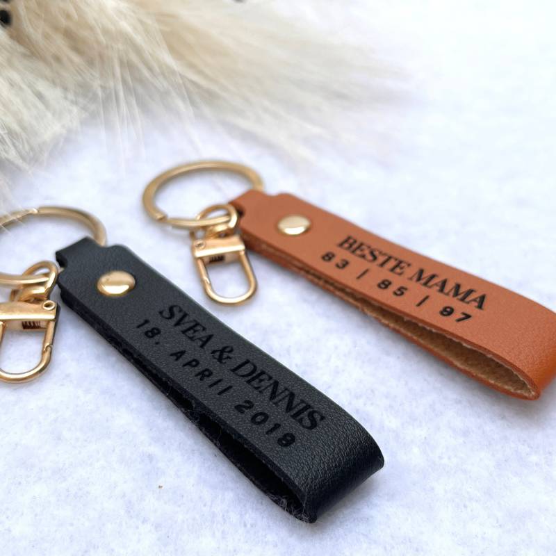 Schlüsselanhänger Leder Personalisiert Schlüsselanhänger Leder Personalisiert von HERZENSKARTE