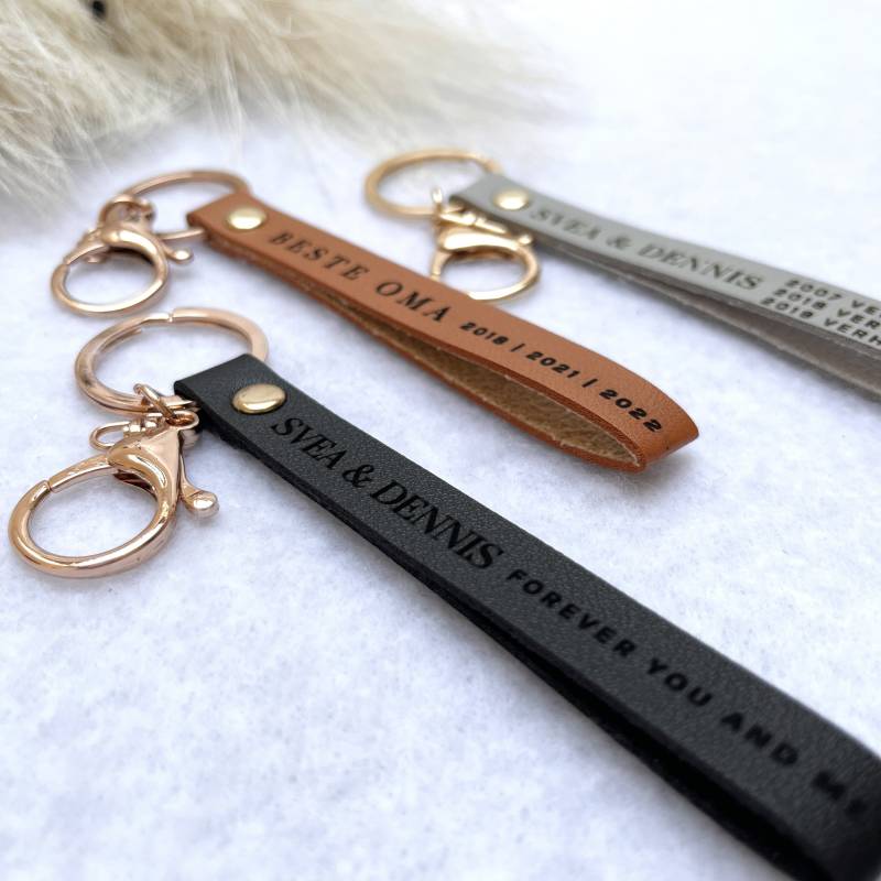 Schlüsselanhänger Leder Personalisiert Schlüsselanhänger Leder Personalisiert von HERZENSKARTE