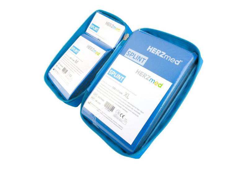 HERZmed Erste-Hilfe-Set HERZmed® SPLINT-Set - 1 x Größe XL + 1 x Größe M + 2 x Größe XS von HERZmed