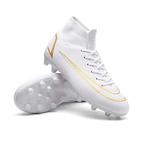 HESBITEUL Fußballschuhe Herren High Top Spike Cleats Jungen Outdoor Fußball Stiefel Professionelle Athletics Trainingsschuhe Turnschuhe Sport Football Schuhe von HESBITEUL