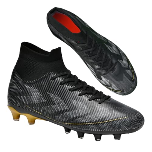 HESBITEUL Fußballschuhe Herren Kinder High-Top: Kunstrasen Fussballschuhe Stollenschuhe Jugendliche von HESBITEUL
