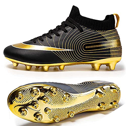 HESBITEUL Fußballschuhe Jungen Fußballschuhe Mit Goldsohlen Spikes Fußballschuhe für Studenten Grass Trainingsschuhe Outdoor Fußballschuhe von HESBITEUL