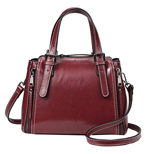 Heshe Damen Leder Schulterhandtaschen Hobo Bag Bucket Bags Designer Satchel Damen börsen Crossbody Bag von HESHE