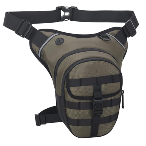 Beintasche Herren Motorrad Drop Bein Tasche Bein Seite Tasche wasserdichte Motorrad Reiten Brust Tasche for Wandern Klettern Angeln Motorrad Beintasche(1) von HESHUWEN