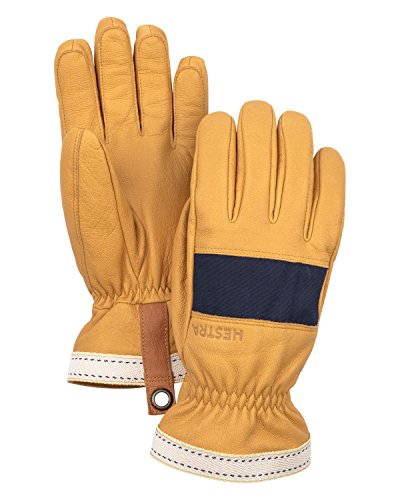 HESTRA Njord Handschuhe, Navy-Natural Brown, EU 8 von HESTRA
