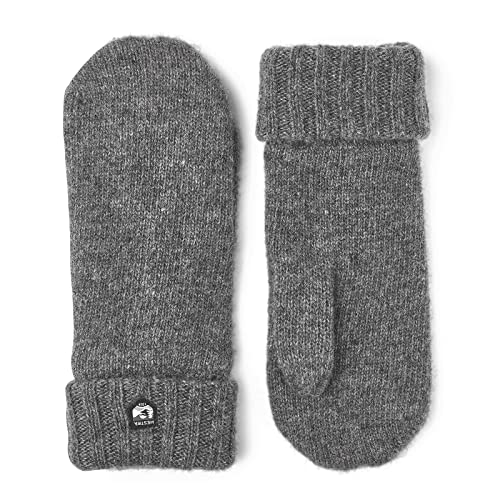 HESTRA Unisex Bonnie Knit Mitt Handschuhe Grau 10 von HESTRA