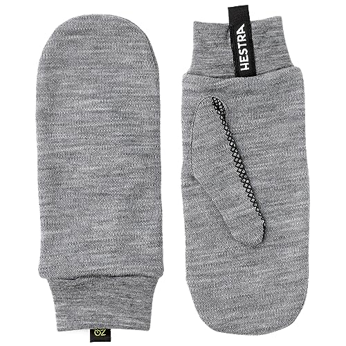 HESTRA Unisex Merino Touch Point Mitt Handschuhe Grau 8 von HESTRA