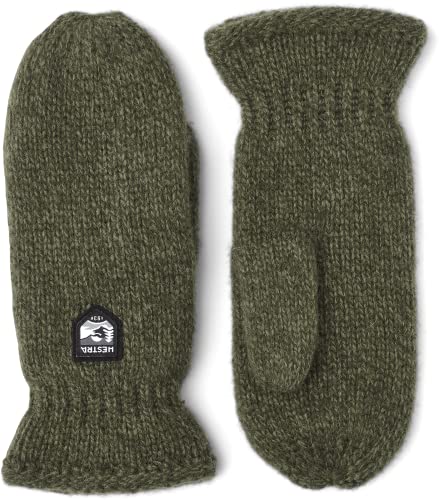 Hestra Basic Wool Fäustlinge Handschuhe Fausthandschuhe Herrenhandschuhe Damenhandschuhe (10 HS - oliv) von Hestra