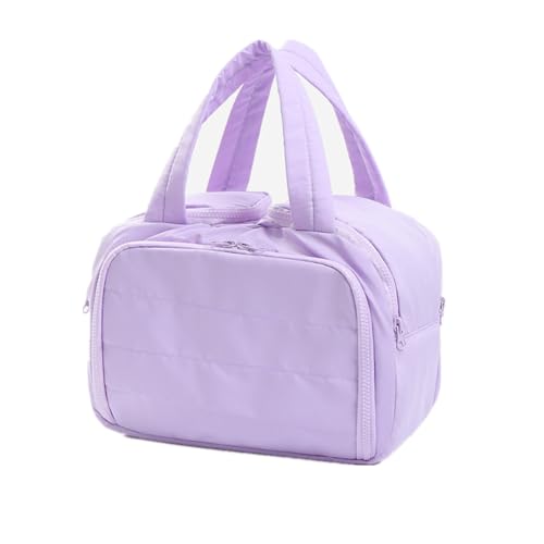 Maison Ginza Cloud-Tragetasche, konische Kulturbeutel, große Make-up-Tasche, Organizer, Reise-Kulturbeutel, Schlafsaal, Essentials für Mädchen, violett, Aufbewahrungstasche aus Filz mit von HESYSUAN