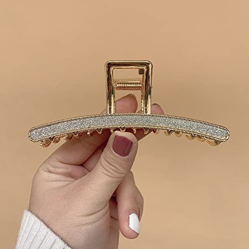 Metallfrisur Clip Crab Clip Damen Damen Glänzend Frisur Clip Frisur Accessoires Schmuck Geschenk Accessoires,02 von HETAN