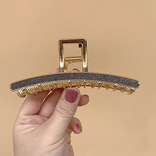 Metallfrisur Clip Crab Clip Damen Damen Glänzend Frisur Clip Frisur Accessoires Schmuck Geschenk Accessoires,04 von HETAN