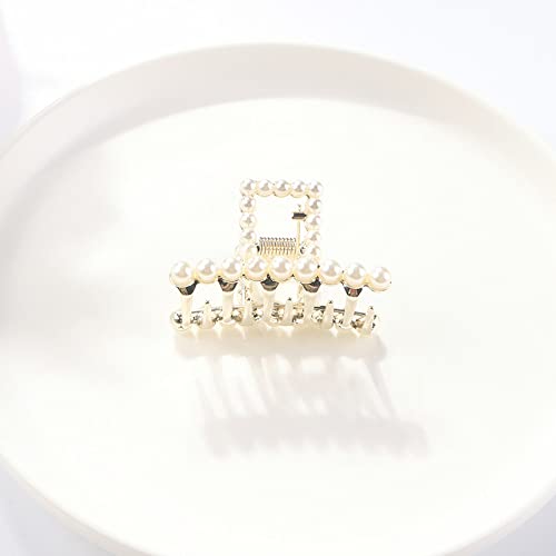 Sommer 2022 Frauen Diamond Shark Clip Perle Tiara Frisur Clip Zubehör Schmuck,5 von HETAN