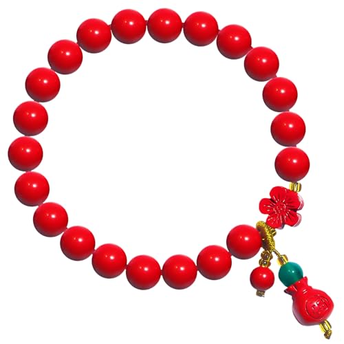 HETICA Cinnabar-Armbänder für Frauen, Feng Shui, Frieden, Talisman, Glück, Lotusblüte, Reichtum, Attraktion, Armbänder, Schmuck für den täglichen Gebrauch, Geburtstag, Weihnachten von HETICA