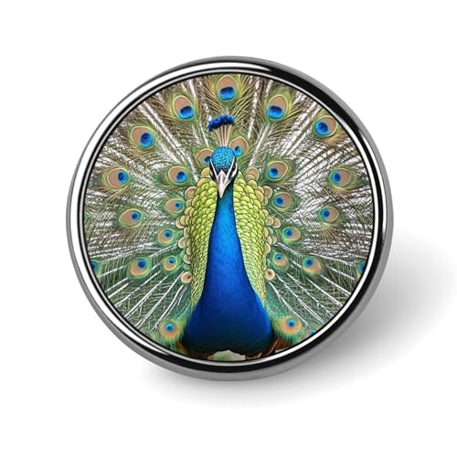 Beauty Peacock Round Badge for Men Women, Durable & Stylish Lapel Pins, Lightweight Metal Badges for Shirts, Jackets, Hats Beauty Peacock Round Badge for Men Women, Durable & Stylish Lapel Pins, Lightweight Metal Badges for Shirts, Jackets, Hats von HETVBNS