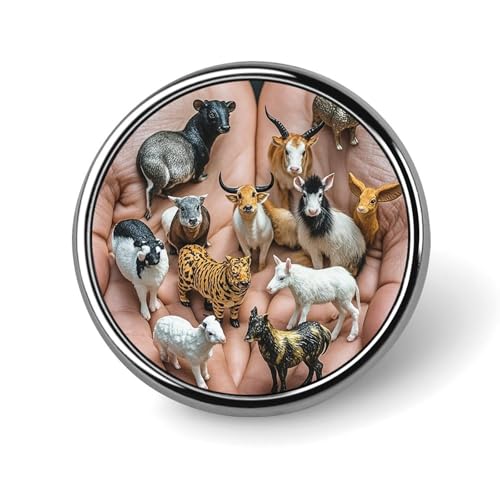 Die zwölf chinesischen Sternzeichen, rundes Abzeichen für Männer und Frauen, langlebige und stilvolle Anstecknadeln, leichte Metallabzeichen für Hemden, Jacken, Hüte Die zwölf chinesischen Sternzeichen, rundes Abzeichen für Männer und Frauen, langlebige und stilvolle Anstecknadeln, leichte Metallabzeichen für Hemden, Jacken, Hüte von HETVBNS