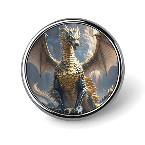 Drachen Lila Mond Runde Abzeichen für Männer Frauen, langlebige und stilvolle Anstecknadeln, leichte Metallabzeichen für Hemden, Jacken, Hüte Drachen Lila Mond Runde Abzeichen für Männer Frauen, langlebige und stilvolle Anstecknadeln, leichte Metallabzeichen für Hemden, Jacken, Hüte von HETVBNS