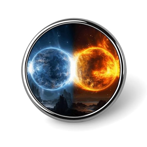 Feuer- und Wasserplaneten-Abzeichen für Männer und Frauen, langlebige und stilvolle Anstecknadeln, leichte Metallabzeichen für Hemden, Jacken, Hüte Feuer- und Wasserplaneten-Abzeichen für Männer und Frauen, langlebige und stilvolle Anstecknadeln, leichte Metallabzeichen für Hemden, Jacken, Hüte von HETVBNS