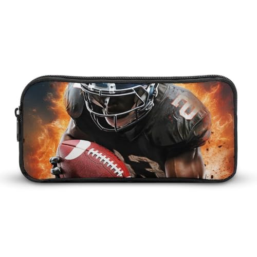 HETVBNS Cooles American Football-Federmäppchen, großes Fassungsvermögen, Reißverschluss-Tasche, langlebige Stiftebox, Organizer, tragbare kleine Kosmetiktasche für Büro, Reisen HETVBNS Cooles American Football-Federmäppchen, großes Fassungsvermögen, Reißverschluss-Tasche, langlebige Stiftebox, Organizer, tragbare kleine Kosmetiktasche für Büro, Reisen von HETVBNS