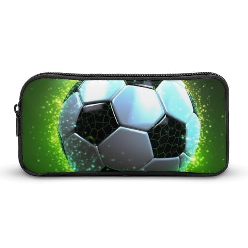 HETVBNS Cooles Fußball-Federmäppchen, großes Fassungsvermögen, Reißverschluss-Tasche, langlebige Stiftebox, Organizer, tragbare kleine Kosmetiktasche für Büro, Reisen HETVBNS Cooles Fußball-Federmäppchen, großes Fassungsvermögen, Reißverschluss-Tasche, langlebige Stiftebox, Organizer, tragbare kleine Kosmetiktasche für Büro, Reisen von HETVBNS
