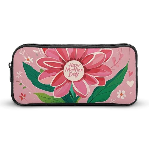 HETVBNS Federmäppchen mit Aufschrift "Happy Mother Day", großes Fassungsvermögen, mit Reißverschluss, langlebige Stiftebox, Organizer, tragbare kleine Kosmetiktasche für Büro, Reisen HETVBNS Federmäppchen mit Aufschrift "Happy Mother Day", großes Fassungsvermögen, mit Reißverschluss, langlebige Stiftebox, Organizer, tragbare kleine Kosmetiktasche für Büro, Reisen von HETVBNS