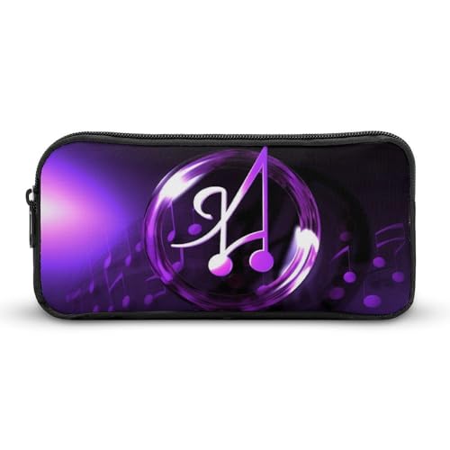 HETVBNS Federmäppchen mit Musik-Symbol, großes Fassungsvermögen, Reißverschluss-Tasche, strapazierfähige Stiftebox, Organizer, tragbare kleine Kosmetiktasche für Büro, Reisen HETVBNS Federmäppchen mit Musik-Symbol, großes Fassungsvermögen, Reißverschluss-Tasche, strapazierfähige Stiftebox, Organizer, tragbare kleine Kosmetiktasche für Büro, Reisen von HETVBNS